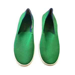 Rothy's The Kids Casual Sneaker Green Slip On Fashion Shoes Big Kids Size 2